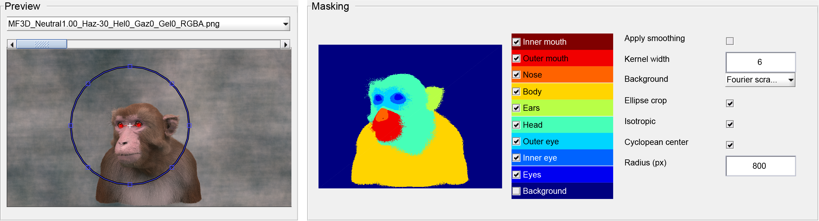 MF3D Stimulus Editor GUI preview panel